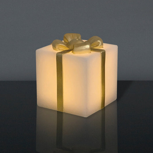 LED-present med guldrosett (Stor)