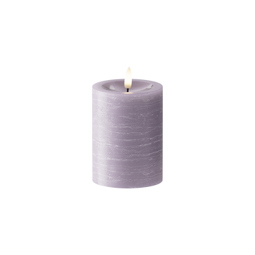 LED Blockljus Ø 7,5 x 10 cm Lavendel