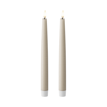 LED Kronljus 2 st, Ø 2,2 x 25 cm Sand
