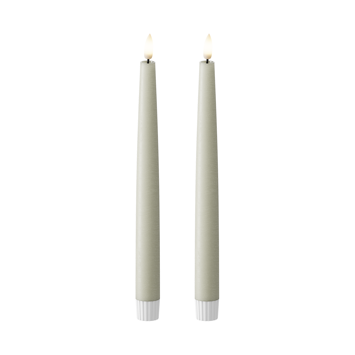 LED Kronljus 2 st, Ø 2,2 x 25 cm Salviagrön