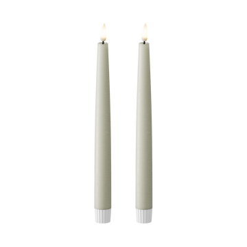 LED Kronljus 2 st, Ø 2,2 x 25 cm Salviagrön