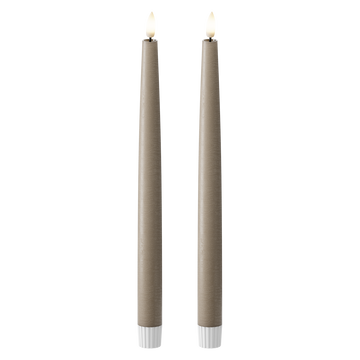 LED Kronljus 2 st, Ø 2,2 x 29 cm Mocca