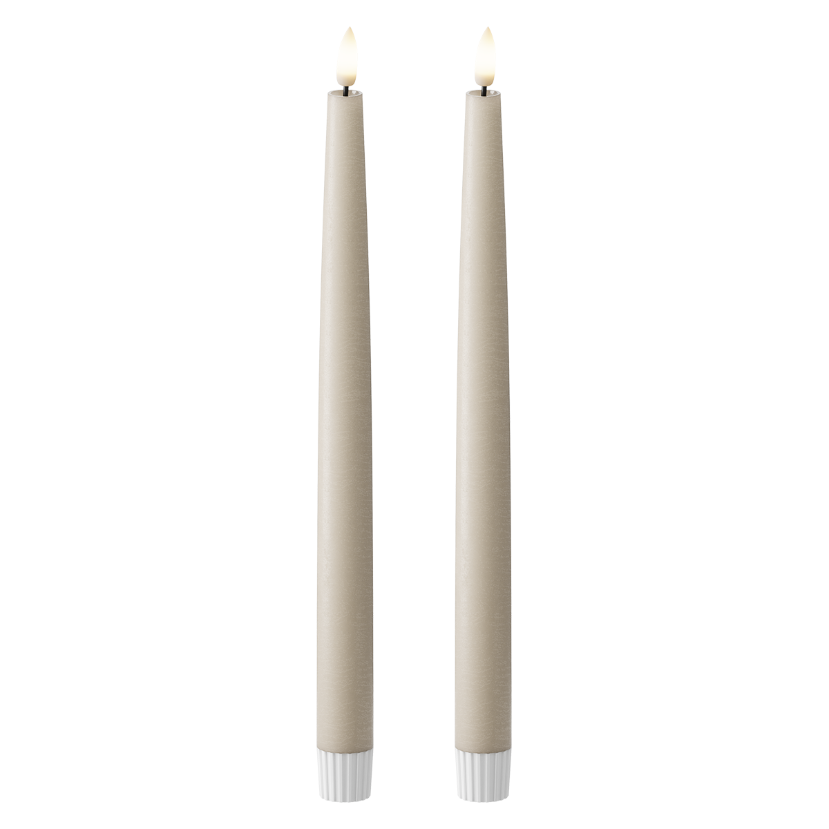 LED Kronljus 2 st, Ø 2,2 x 29 cm Sand