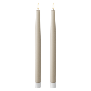 LED Kronljus 2 st, Ø 2,2 x 29 cm Sand
