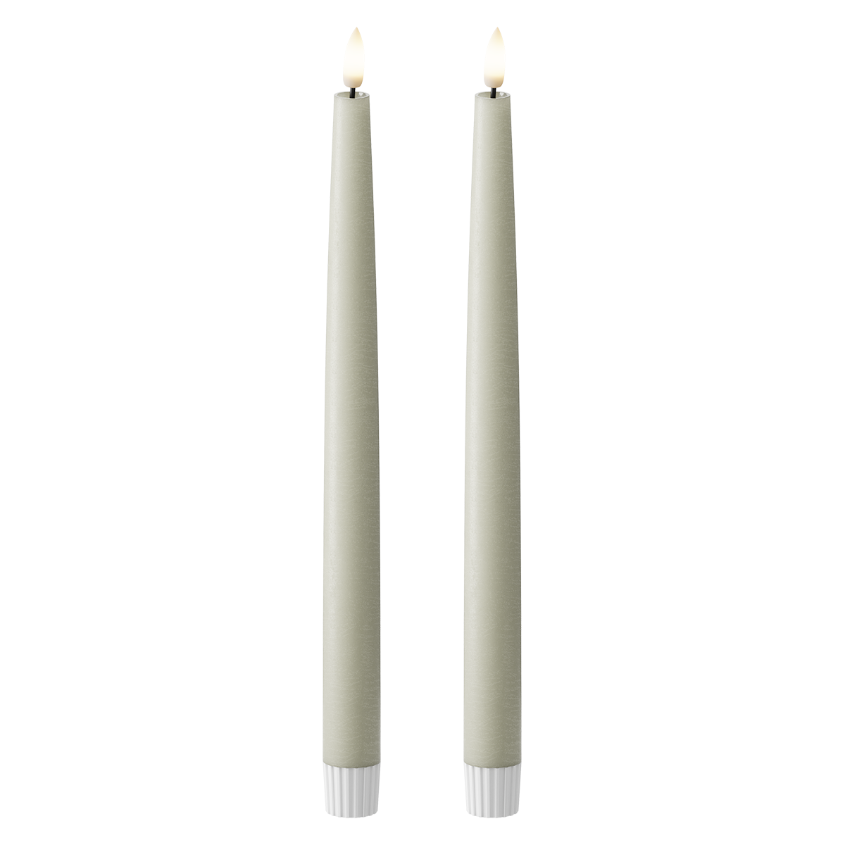 LED Crown light 2 ks, Ø 2,2 x 29 cm Šalvěj zelená