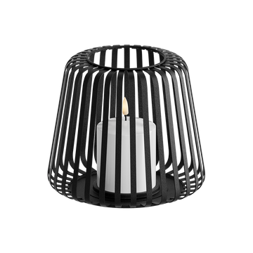 LED lucerna Ø 20 x 17 cm Černá