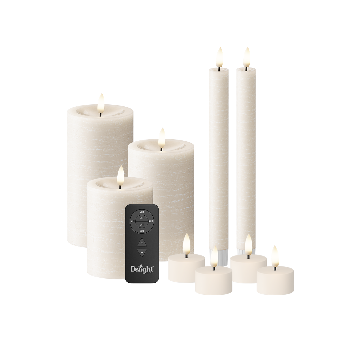LED Light pakett 9 tk, Ivory