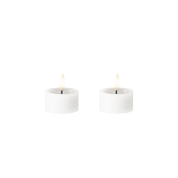 LED-teeküünal 2 tk, Ø 4,5 x 2,5 cm Valge