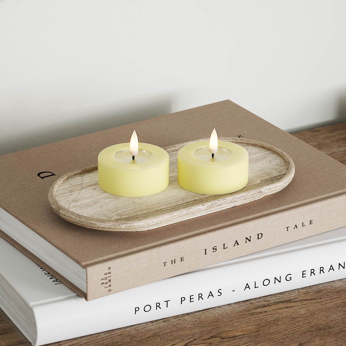 Deluxe Homeart LED Jumbo Värmeljus 2 stycken Large Ljusgul LED jumbo Värmeljus 2