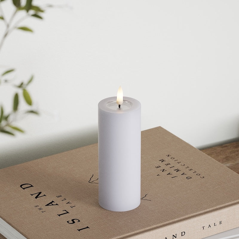 Deluxe Homeart LED Blockljus Ø 5 x 12,5 cm Stövet blå