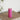 Deluxe Homeart LED Bloklys Ø 5 x 12,5 cm Magenta