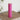 Deluxe Homeart LED Bloklys Ø 5 x 20 cm Magenta