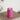 Deluxe Homeart LED Bloklys Ø 7,5 x 12,5 cm Magenta