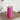 Deluxe Homeart LED Bloklys Ø 7,5 x 15 cm Magenta