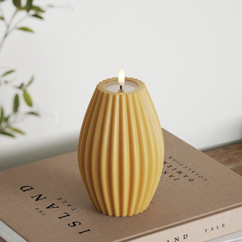 Deluxe Homeart LED Rilleljus D 10 x H 15 cm Curry