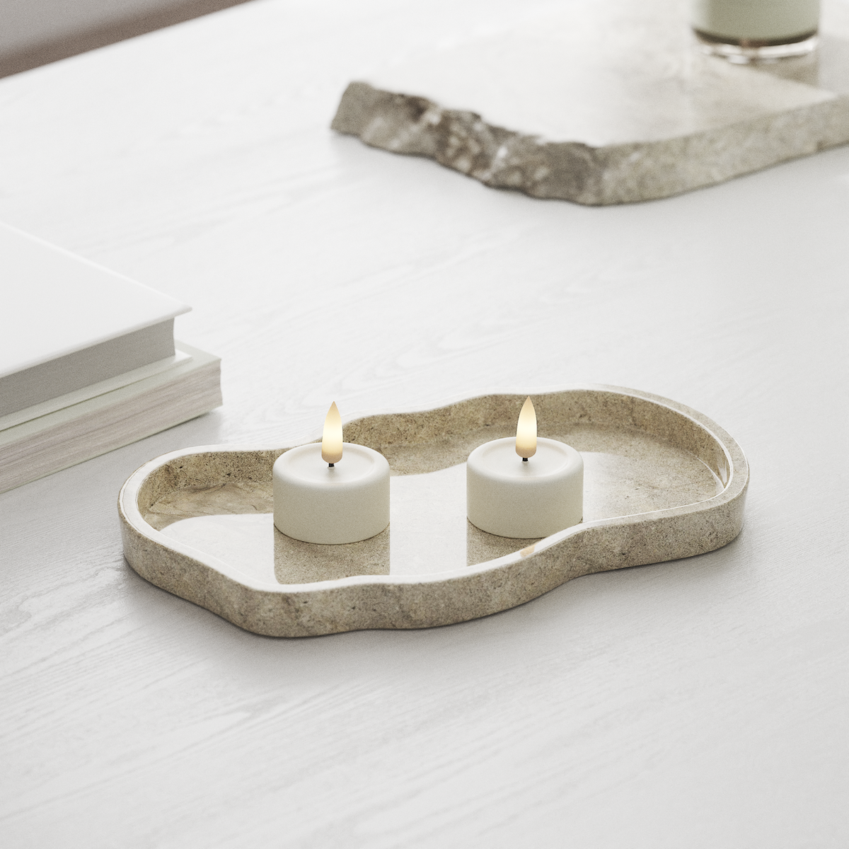 Deluxe Homeart LED Värmeljus 2 stycken Vit LED Värmeljus 1