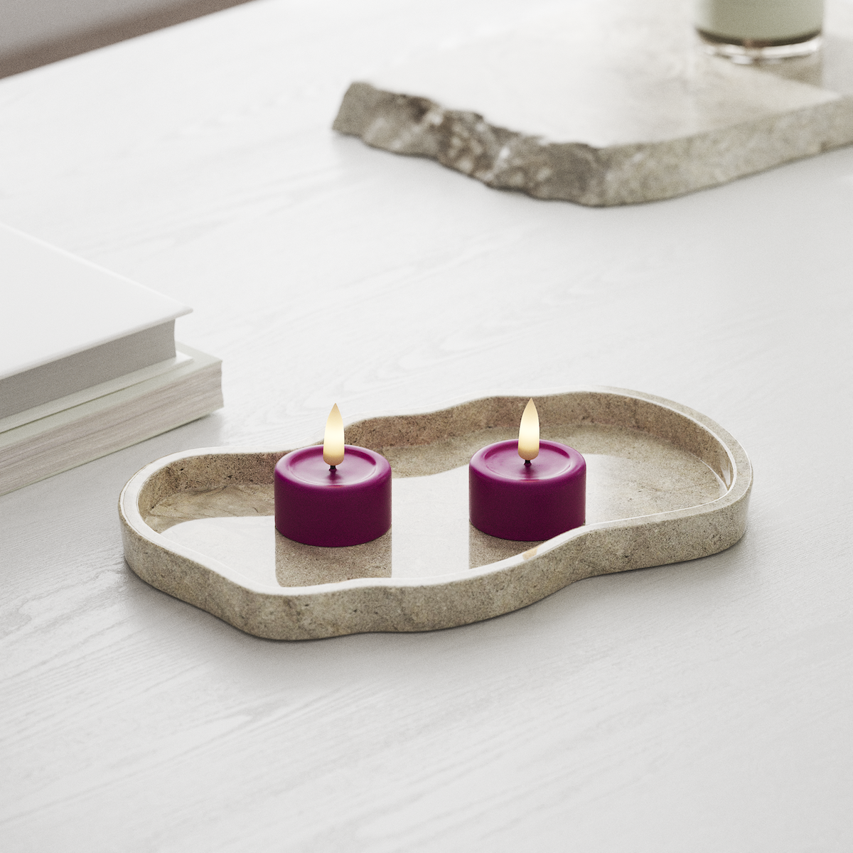 Deluxe Homeart LED Värmeljus 2 stycken Violet LED Värmeljus 1