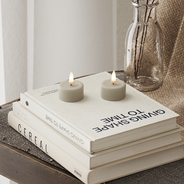 Deluxe Homeart LED Värmeljus 2 stycken Sand LED Värmeljus 4