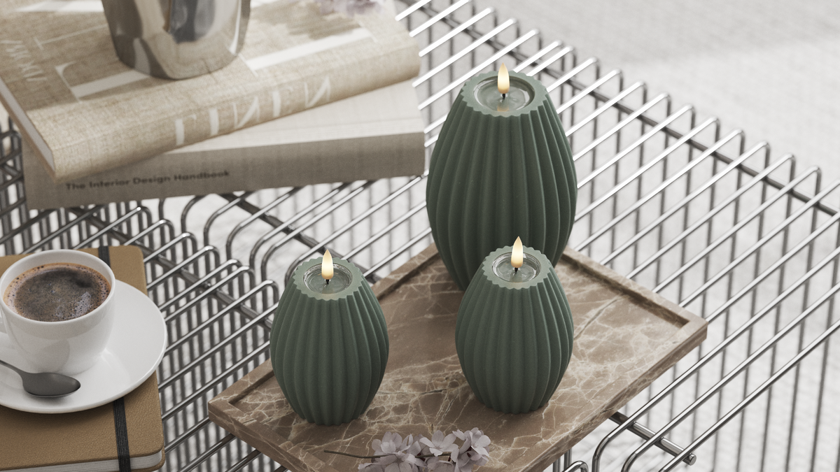 Naturlig tro LED Rilleljus Med WetLook ™ -design