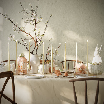 Deluxe Homeart LED Ljus Med Lack paket - Ljusgul - 8 stycken 38 cm Ljus Med Lack paket 1