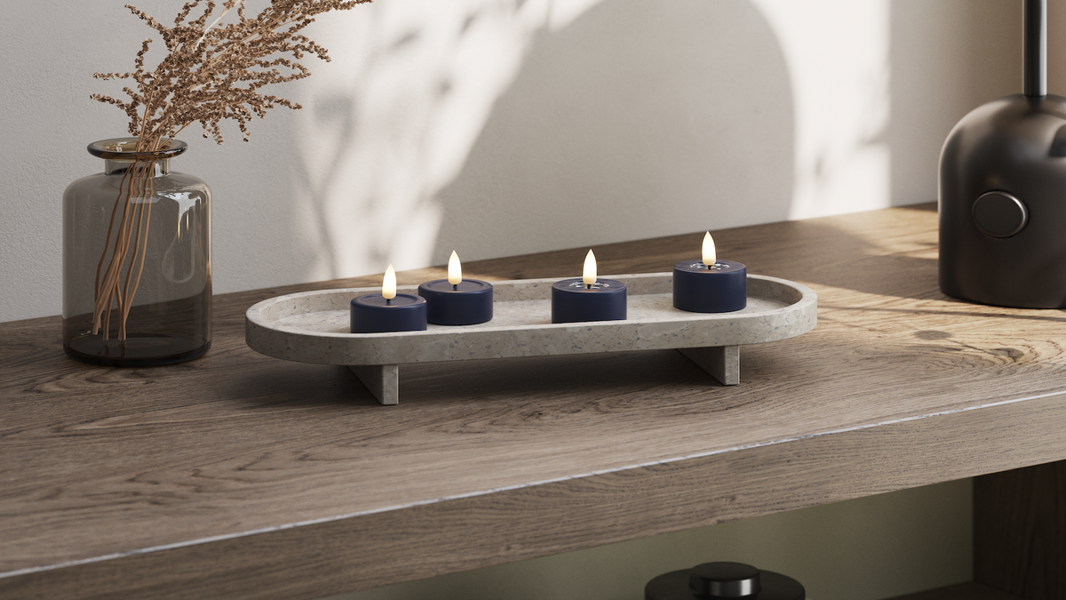 Naturlig tro LED Jumbo Värmeljus Med WetLook ™ -design