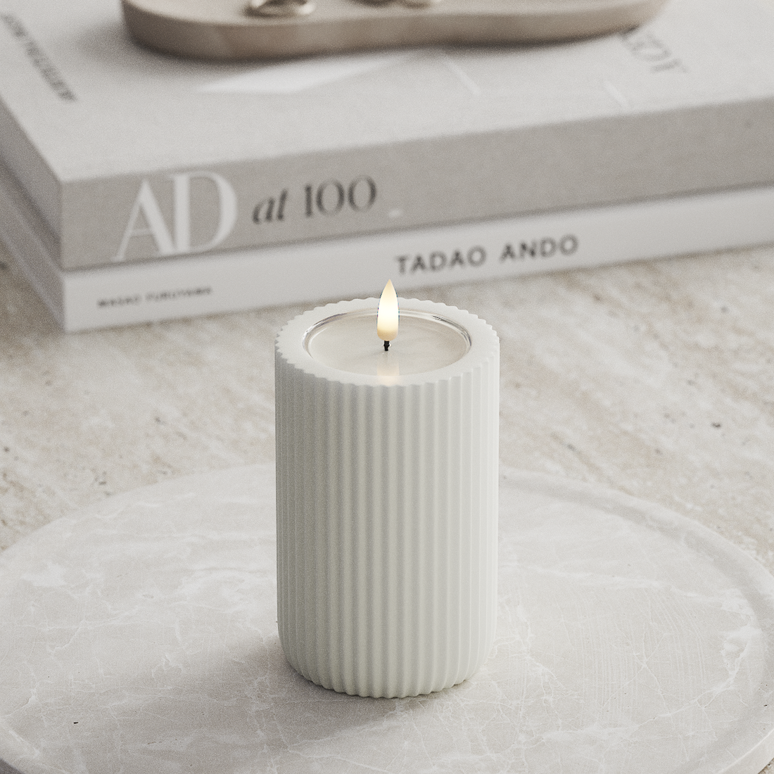 Deluxe Homeart Unique LED Rilleljus D 8 x 12,5 cm Vit unique Rilleljus 3