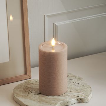 Deluxe Homeart Unique LED Blockljus D 7,5 x 12,5 cm Rose unique Blockljus 3