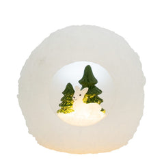 Snöboll med dekoration 12x12 cm