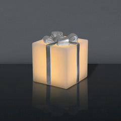 LED-present med silverrosett (Medium)