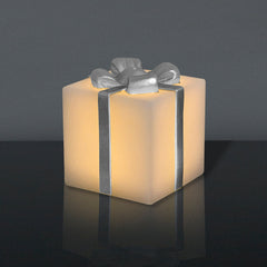 LED-present med silverrosett (Stor)